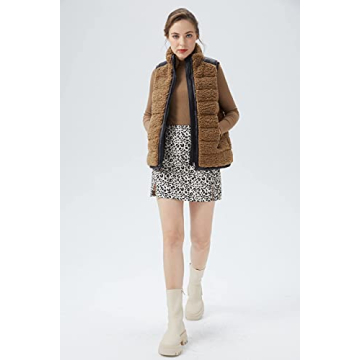 Orolay Women's Casual Fleece Down Vest for Winter Warmth