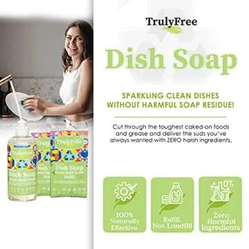 Eco-friendly Truly Free Natural Concentrated Dish Detergent