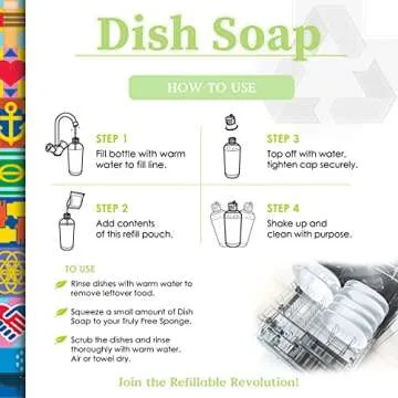 Eco-friendly Truly Free Natural Concentrated Dish Detergent