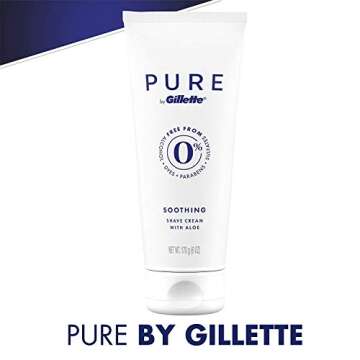 Gillette PURE Soothing Shaving Cream with Aloe, Pack of 3, 6oz each