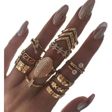 Stunning Edary Vintage Knuckle Ring Set for Women