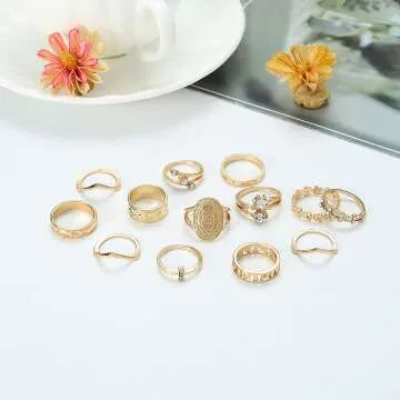 Stunning Edary Vintage Knuckle Ring Set for Women