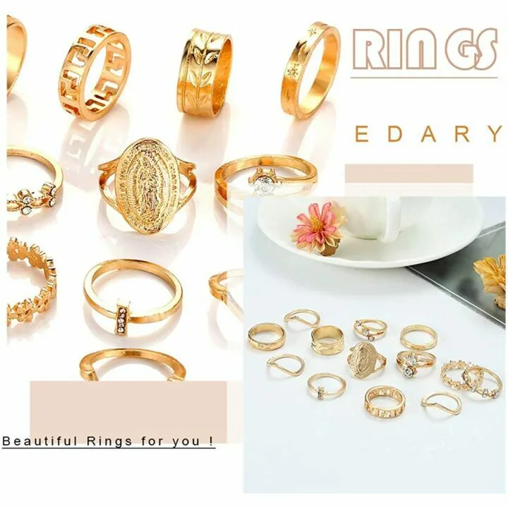 Stunning Edary Vintage Knuckle Ring Set for Women