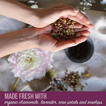 Organic Rose Chamomile Lavender Tea for Relaxation