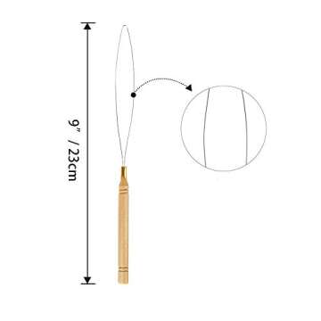 Hair Extension Tools Kit – Plier - Pulling Hook - Bead Device Tool Kits with 200 Pieces 5mm Silicone Lined Micro Rings (200Pcs, Dark Brown Beads)