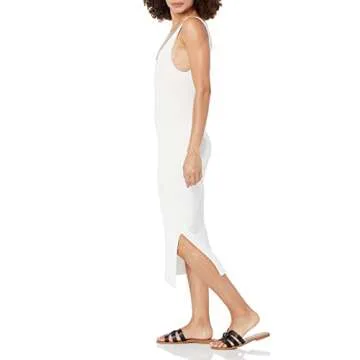 The Drop Women's Yasmin Rib Midi Dress - Stylish & Comfortable