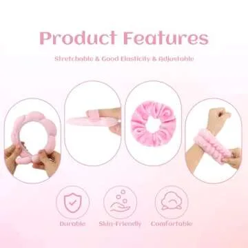 Araluky Spa Headband Set for Beauty and Skincare Lovers