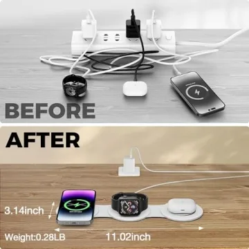 Hicober 3 in 1 Wireless Charger for iPhone 16 & More