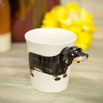 Sea Island Dachshund 3D Animal Coffee Mug - 8 Ounce Ceramic Delight