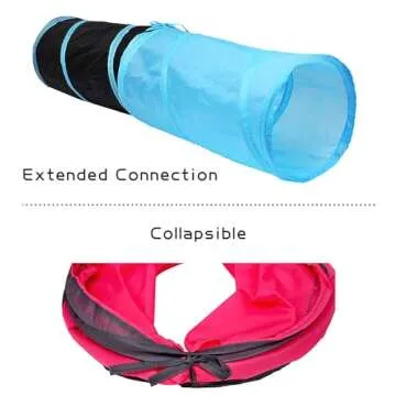 iCAGY Cat Tunnel for Indoor Cats Interactive, Rabbit Tunnel Toys, Pet Toys Play Tunnels for Cats Kit...