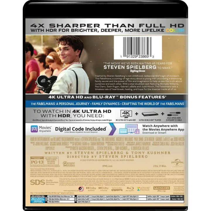 The Fabelmans 4K Ultra HD + Blu-ray + Digital