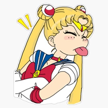 Sailor Moon Vinyl Waterproof Sticker Decal for Laptop, Car, Wall & Window - 5 inches