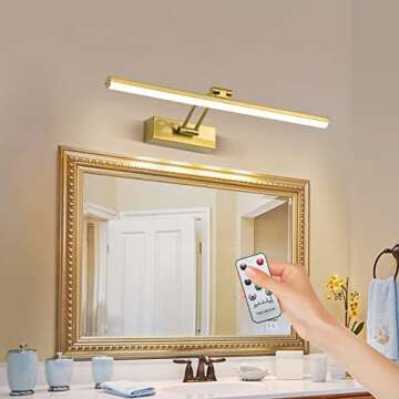 FUNCHDAY Wireless Picture Light,5000mAh Battery Operated Picture Light with Remote, Art Light with T...