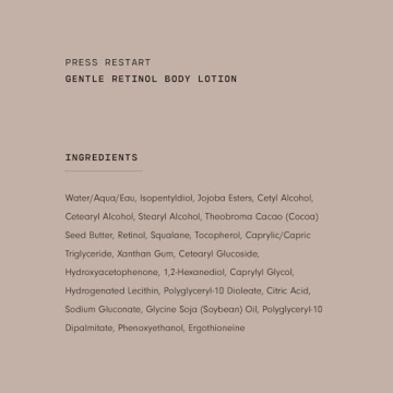 Versed Retinol Body Lotion - Hydrating Skin Firming Cream