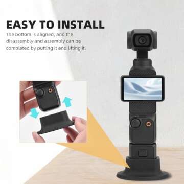 BRDRC Camera Desktop Mount Stand Base Support Base for DJI Osmo Pocket 3 Creator Combo Stable Bracket Support Adapter Camera Mount Camera Accessories
