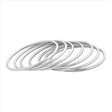 Edforce Stainless Steel Glossy Bangle Set for Women