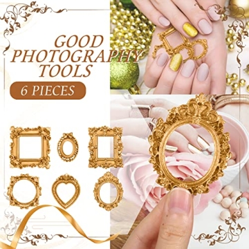 60 Pcs Mini Frame Set Decorative Resin Picture Frame