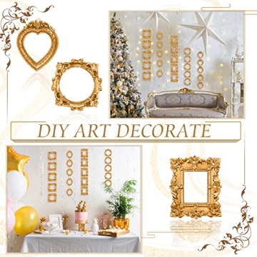 60 Pcs Mini Frame Set Decorative Resin Picture Frame