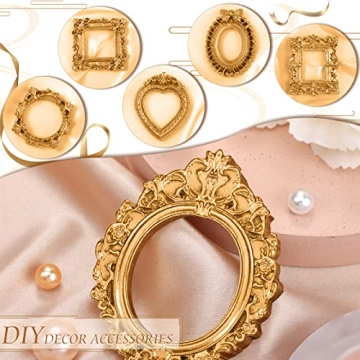 60 Pcs Mini Frame Set Decorative Resin Picture Frame