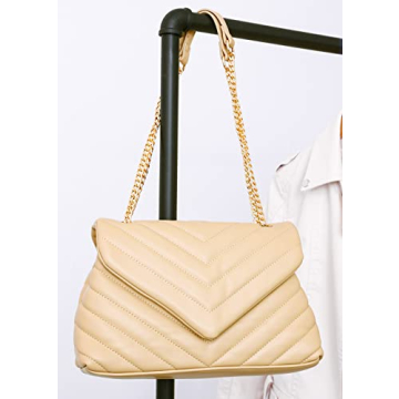 PRETTYGARDEN Crossbody Bags Lightweight Adjustable with Chain Strap