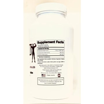 Hollywood Supps BCAA Capsules 3200mg for Optimal Recovery