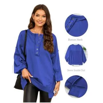 AlvaQ Women Sweatshirt Cozy Fashion for Fall Winter