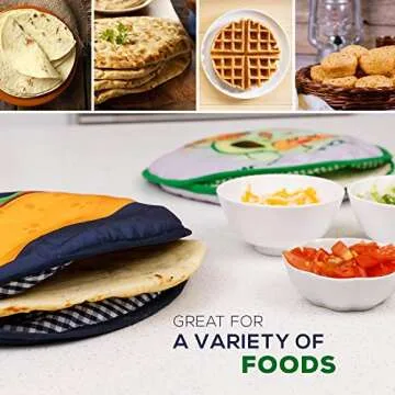 X-Large Tortilla Warmer - Fun Designs & Easy Use
