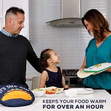 X-Large Tortilla Warmer - Fun Designs & Easy Use