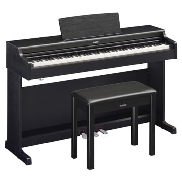 Yamaha Arius, Console Digital Weighted 88-Key Graded Hammer 3 Action, CFX Concert Grand Piano Sound,...