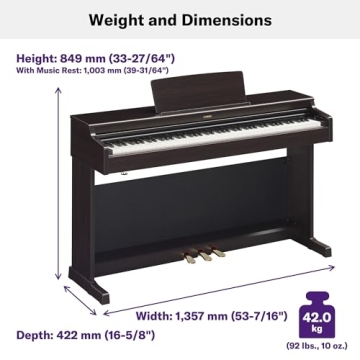 Yamaha Arius YDP-165 Digital Piano with Elegant Design