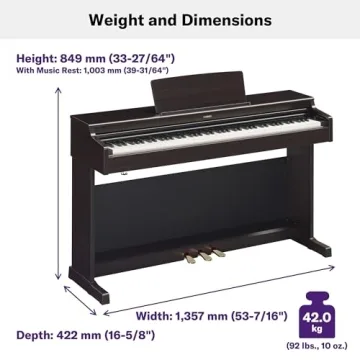 Yamaha Arius YDP-165 Digital Piano with Elegant Design