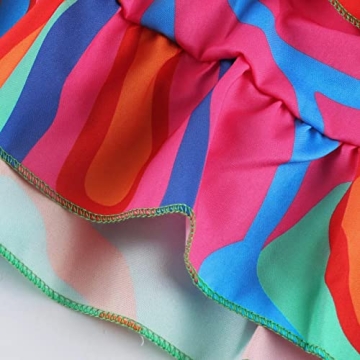 Stylish Summer Floral Tunic Dress with Three Quarter Sleeves