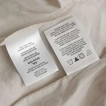 Welhome Premium Relaxed Linen Cotton Duvet Cover 3-Piece Sets with Pillow Shams | King | Oatmeal | 108"x 92" | Supersoft | Superior Comfort | Durable | Breathable | All Season | Moisture Wicking