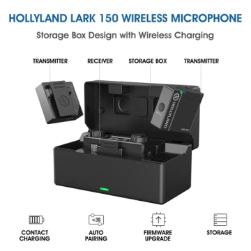 Hollyland Lark 150 Wireless Lavalier Microphone - Compact & Versatile