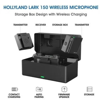 Hollyland Lark 150 Wireless Lavalier Microphone - Compact & Versatile
