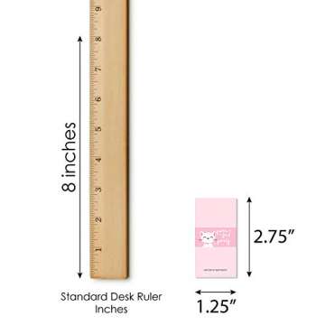 Big Dot of Happiness Purr-fect Kitty Cat - Mini Candy Bar Wrapper Stickers - Kitten Meow Baby Shower or Birthday Party Small Favors - 40 Count