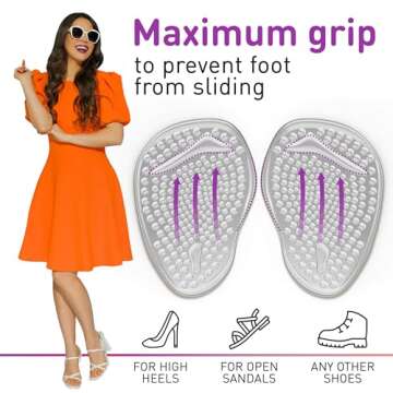High Heel Comfort Pads for Women - Pain Relief Cushions