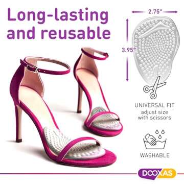 High Heel Comfort Pads for Women - Pain Relief Cushions