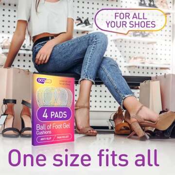 High Heel Comfort Pads for Women - Pain Relief Cushions