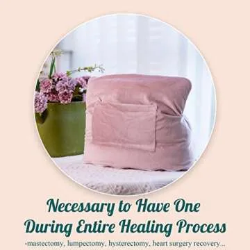 cococar Mastectomy Pillow - Post Surgery Pillow After Breast Cancer Surgery or Breast Reduction, Lumpectomy Pillow, Patient Care Recovery Healing Support for Port Pacemaker and Heart Surgery Recovery
