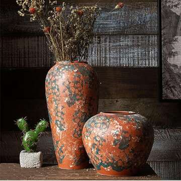 Chic Vintage Ceramic Vase - Elegant Home Decor