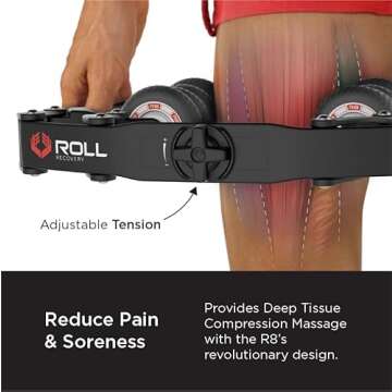 ROLL Recovery R8 Plus (Carbon Black) - Deep Tissue Massage Roller