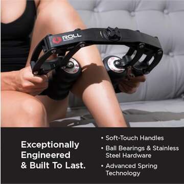ROLL Recovery R8 Plus (Carbon Black) - Deep Tissue Massage Roller