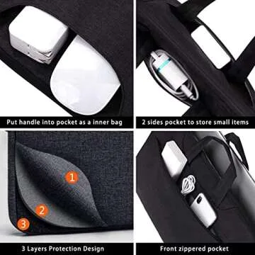 Voova 15.6 Inch Laptop Sleeve Case Bag for All Laptops