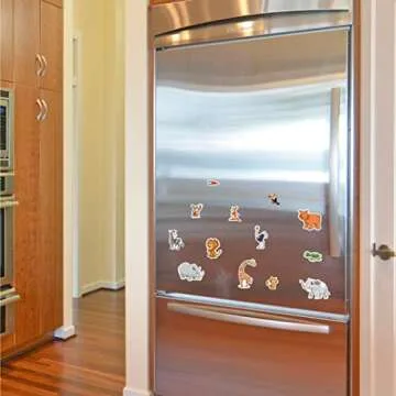 Magnetic Portable Playboard Cute Zoo Ainimal Magnets Create Scene for Todder Kids Perfect Preschool Learning Travel Toy (51 Pcs)