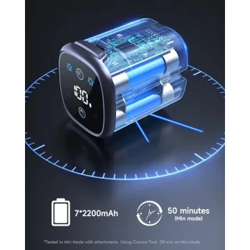 MIUZZY Cordless Vacuum with Powerful Suction and LED Display