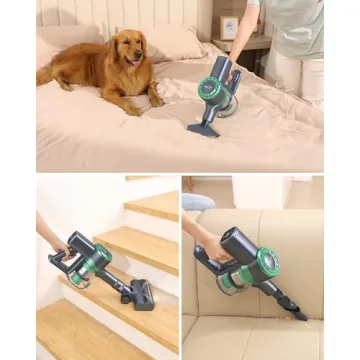 MIUZZY Cordless Vacuum with Powerful Suction and LED Display