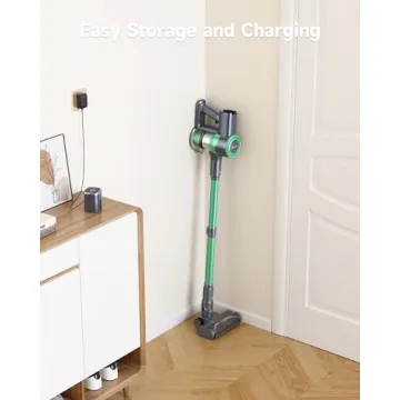 MIUZZY Cordless Vacuum with Powerful Suction and LED Display