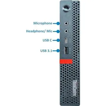Lenovo ThinkCentre M720q Tiny Desktop Computer with 24" FHD Monitor Bundle, Intel i5-8400 2.8GHz, 16GB DDR4, 256GB SSD, USB WiFi, Keyboard&Mouse, Win10 Pro (Renewed)