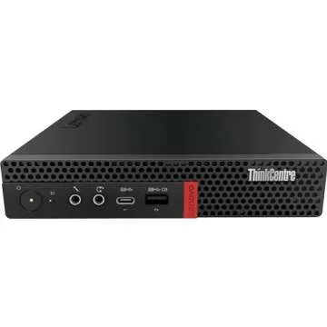 Lenovo ThinkCentre M720q Tiny Desktop Computer with 24" FHD Monitor Bundle, Intel i5-8400 2.8GHz, 16GB DDR4, 256GB SSD, USB WiFi, Keyboard&Mouse, Win10 Pro (Renewed)
